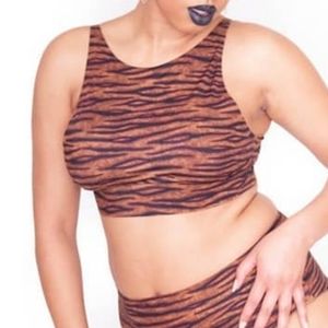 Zebra stripped bralette